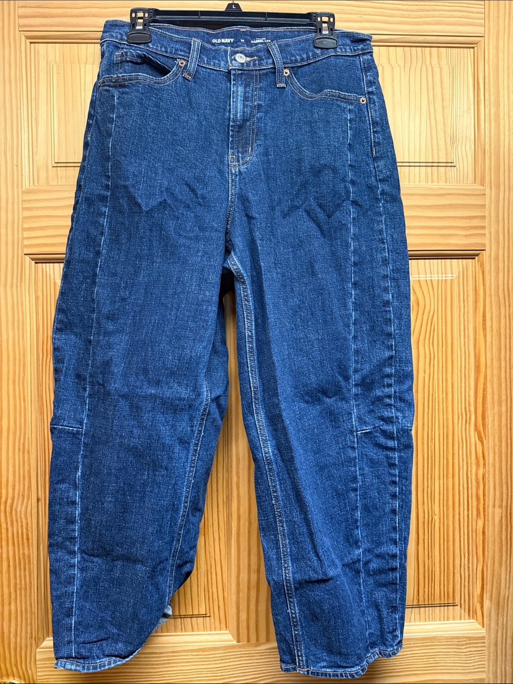 Old Navy Dark Blue High-Rise Straight Leg Jeans